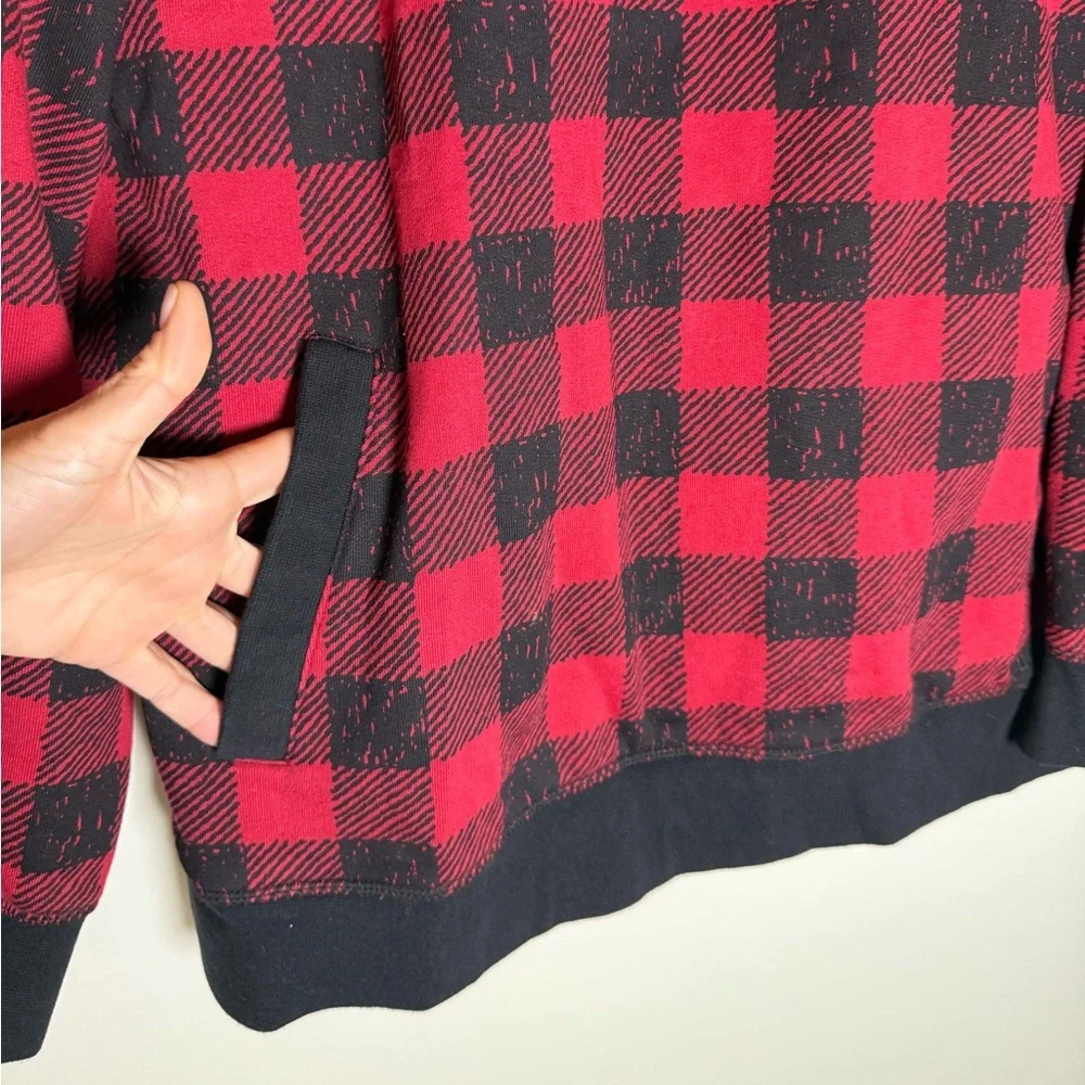 LL Bean buffalo check 1/4 zip • Men’s L - Picture 2 of 8